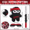 Karate Ninja Piata Ninja Birthday Party Supplies with Piata Stick Confetti and Blindfold, Warrior Birthday Party Decor for Adults Game Black(16.5 x 13 x 3 Inch,Stylish Style) view 2