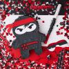 Karate Ninja Piata Ninja Birthday Party Supplies with Piata Stick Confetti and Blindfold, Warrior Birthday Party Decor for Adults Game Black(16.5 x 13 x 3 Inch,Stylish Style) view 4