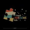 I Teach Awesome Kids Wall Decal Vinyl Autism Awareness Sticker for Wall Puzzle Piece Wall Art Stickers Autistic Support Wall Decor Art Decals Mural Wall Decal Sticker for Kitchen Dining Baking Room view 4