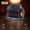 GoolRC 60A Brushless ESC 2-4S Waterproof Electric Speed Controller with 6V 5A BEC T Plug for 1/8 1/10 RC Car view 3