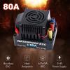 GoolRC 80A Brushless ESC 2-4S Waterproof Electric Speed Controller with 6V 5A BEC T Plug for 1/8 1/10 RC Car view 3