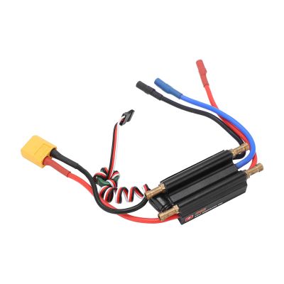 30A Brushless RC Boat ESC, 2-4S Electric Speed Controller for 450mm Boat Models, High Performance Marine ESC