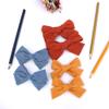 12 PCS Linen Bow Hair Clips for Baby Girls Hair Bows Alligator Clips Accessories Infants Toddler Kids Hairgrips (Assorted D) view 2