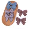12 PCS Linen Bow Hair Clips for Baby Girls Hair Bows Alligator Clips Accessories Infants Toddler Kids Hairgrips (Assorted D) view 4