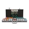 Bullets Poker Set, 2 Plastic Card, Dice, Dealer Button, Manual & Travel Case  with Case for Texas Holdem, Casino Games, & Prominence  Ideal Poker Set with Chips and Cards, 500 Clay 'Carmela' Chips. view 2