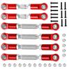 Vgoohobby Metal Turnbuckles Rod Camber Links Steering Linkage Tie Rods Pull Rod Compatible with Arrma Granite 4X4 Senton 4X4 Mega550 1/10 RC Car (Red) view 2