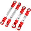 Vgoohobby Metal Turnbuckles Rod Camber Links Steering Linkage Tie Rods Pull Rod Compatible with Arrma Granite 4X4 Senton 4X4 Mega550 1/10 RC Car (Red) view 3