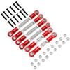 Vgoohobby Metal Turnbuckles Rod Camber Links Steering Linkage Tie Rods Pull Rod Compatible with Arrma Granite 4X4 Senton 4X4 Mega550 1/10 RC Car (Red) view 4