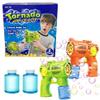 Bubble Maker Gun Set: Bubble Blower Toys for Kids Toddlers Boys Girls | Ideal for Outdoor Play, Easter Basket Stuffers & Birthday Gifts | Batteries and Refill Bottles Included (Green & Orange) view 4