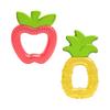 Dr. Brown's AquaCool Water-Filled Teether, Cooling Baby Teether Toy for Sore Gums, Apple Pineapple, BPA Free, 3m+, 2-Pack view 1