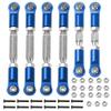 Vgoohobby Metal Turnbuckles Rod Camber Links Steering Linkage Tie Rods Pull Rod Compatible with Arrma Granite 4X4 Senton 4X4 Mega550 1/10 RC Car (Blue) view 1