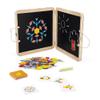Janod - Magnetic Geometric Case - Educational Early-Learning Toy - 2 Blackboards, 120 Magnets and 20 Models - Motor Skills and Creativity - 4 Years + - J02586 view 3