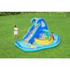 Bestway H2OGO! Wavetastic 16' Kids Inflatable Outdoor Water Park with Turtle Pool Ride-On Float, Water Sprinklers, Slide, and Wave Pool view 2