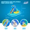 Bestway H2OGO! Wavetastic 16' Kids Inflatable Outdoor Water Park with Turtle Pool Ride-On Float, Water Sprinklers, Slide, and Wave Pool view 3
