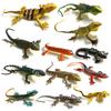 BAINFE 12Pcs Fake Plastic Lizard Toys Colorful Rubber Lizards Action Figure Reptile Toy Lizard Realistic Favors Gag Toys Prank and Prop, 5.5" Lizards 12 Styles view 1