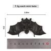 FINGOOO Plastic Bats Halloween,36pcs Mini Bats Halloween Decoration Party Favors Kids Gift Toy Prank Props Home Decor view 2