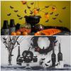 FINGOOO Plastic Bats Halloween,36pcs Mini Bats Halloween Decoration Party Favors Kids Gift Toy Prank Props Home Decor view 4