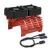 ARRAROWN RC Motor Heatsink with Twin 30mm Cooling Fans, 40mm Diameter, Fits 4068 4274 Brushless Motor, 1/8 1/7 RC Car & 42mm Diameter Motors view 1