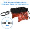 ARRAROWN RC Motor Heatsink with Twin 30mm Cooling Fans, 40mm Diameter, Fits 4068 4274 Brushless Motor, 1/8 1/7 RC Car & 42mm Diameter Motors view 4
