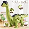 Doloowee 3 Pack Walking Dinosaur Toy for Kids 3-5/5-7 Years,Simulation Tyrannosaurus & Stegosaurus & Brachiosaurus,Electric Robot Dinosaur with LED Lights & Sounds,Dinosaur Toys for Boys and Girls view 4