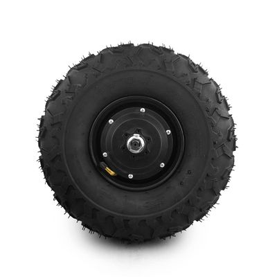 350W All Terrain Wheelbarrow Wheel With 145/70-6 Fat Off Road Rough Tyre 14.5" Trolley Gear Motor48V 350W