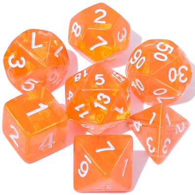 CiaraQ DND Polyhedral Dice Set with a Black Dice Bag for D&D RPG MTG Role Playing Table Games