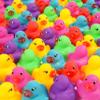 228-Pack Mini Rubber Ducks Set, Mini Colorful Rubber Duckies Bath Toy for Child,Float & Squeak Tiny Ducks Pool Toy Set for Kids Party Favors,Birthday Party Supplies,Prize Rewards view 1
