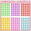 228-Pack Mini Rubber Ducks Set, Mini Colorful Rubber Duckies Bath Toy for Child,Float & Squeak Tiny Ducks Pool Toy Set for Kids Party Favors,Birthday Party Supplies,Prize Rewards view 2