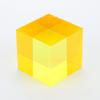 CMY Cubes The Y Cube (50mm) - Yellow Hue Cube - Optical Color Cube - Diamond Polished - Teaches Subtractive Color Mixing - Educational, Scientific, Physics & Kinetic Art Desk Object view 2