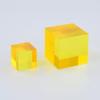 CMY Cubes The Y Cube (50mm) - Yellow Hue Cube - Optical Color Cube - Diamond Polished - Teaches Subtractive Color Mixing - Educational, Scientific, Physics & Kinetic Art Desk Object view 3