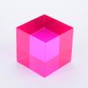 CMY Cubes The M Cube (50mm) - Magenta Hue Cube - Optical Color Cube - Diamond Polished - Teaches Subtractive Color Mixing - Educational, Scientific, Physics & Kinetic Art Desk Object view 2