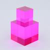 CMY Cubes The M Cube (50mm) - Magenta Hue Cube - Optical Color Cube - Diamond Polished - Teaches Subtractive Color Mixing - Educational, Scientific, Physics & Kinetic Art Desk Object view 4