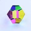 CMY Cubes The Mundus (50mm) - Cyan, Magenta & Yellow Polyhedron - Subtractive Color Mixing Dodecahedron - Teaches Subtractive Color Mixing for Ages 15+, Educational, Physics & Kinetic Art Desk Object view 1