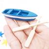 5 Pcs Mini Figurine Marine Mini Fishing Boat Miniature Moss Micro Landscape Boat Ornaments Nautical Landscape Decor for DIY Craft Accessories view 2