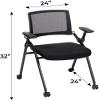 Triton Folding 8 Poker Chairs with Wheels  Cushioned Seat, Soft Padded Armrests, Heavy Duty Frame & Smooth Mobility  Foldable Space Saving Chair for Poker Nights, Events, and Game Room Seating view 3