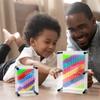 ZJMZZM 3D Pin Art Toy  Unique Rainbow Plastic Pin Art Board for Kids3.7 * 5 inch 3D Pin Impression Sculpture Needle Toys to Inspire Imagination and Creativity for Children (Small) view 4