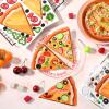 24 Sheets Make a Pizza Stickers for Kids, Make Your Own Stickers Mix and Match Decals DIY Pizza Clings Mushrooms Sticker for Kids Birthday Party, School Supplies, Gift Rewards view 2