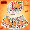 24 Sheets Make a Pizza Stickers for Kids, Make Your Own Stickers Mix and Match Decals DIY Pizza Clings Mushrooms Sticker for Kids Birthday Party, School Supplies, Gift Rewards view 3