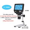 Lab Microscope Slides Digital 1200X Microscope Electronic 4.3/7 Inch HD LCD Display 1-1200X Adjustable Magnifier Tool G600 Microscope Parts (Color : 1000X with Battery) view 2