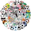 100PCS Soccer Stickers for Scrapbooking, Vinyl Waterproof Stickers for Water Bottles, Soccer Team Gifts for Kids Teens, Christmas Stocking Stuffers for Kids Boys Girls view 1