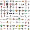 100PCS Soccer Stickers for Scrapbooking, Vinyl Waterproof Stickers for Water Bottles, Soccer Team Gifts for Kids Teens, Christmas Stocking Stuffers for Kids Boys Girls view 2