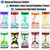 Liquid Motion Bubbler Timer Pack of 8 Great Desktop Colorful Hourglass Liquid Bubbler Small Calming Relaxing Toys Sensory Anxiety Autism ADHD Fidget Toys view 3