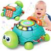 Jyusmile Baby Toys 6 to 12 Months, Musical Turtle Crawling Infant Toys, Early Learning Educational Toy with Light & Sound, Christmas Birthday Gifts for Boy Girl 7 8 9 10 11 Month 0-1 Year Old view 1