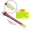 FLY RC 3 Pairs Mini Tamiya Style Connector to T Plug Male Female 16AWG Silicone Cable Wire Adapter for RC ESC Controller Car Truck FPV Lipo Battery Charging (Square Terminal is on Black Wire) view 4
