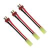 FLY RC 3 Pairs Mini Tamiya Style Connector to T Plug Male Female 16AWG Silicone Cable Wire Adapter for RC ESC Controller Car Truck FPV Lipo Battery Charging (Square Terminal is on Red Wire) view 2