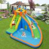 OLAKIDS Inflatable Water Slide, Kids Bounce House with Slide Climbing Wall Splash Pool, Outdoor Jumping Castle Inflatable Obstacle Course with Carrying Bag Repairing Kit Stakes 480W Blower view 2