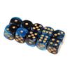 10 PCS/Set D6 Black Green Dice Round Edges Dices Home Toys KTV Bar Nightclub Entertainment Tools(Blue) view 1