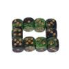 10 PCS/Set D6 Black Green Dice Round Edges Dices Home Toys KTV Bar Nightclub Entertainment Tools(Green) view 1