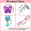 Hicarer 9 Pairs Girls Clip on Earrings Pretend Princess Play Earrings Jewelry Set (Lovely Colors) view 2