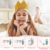 Hicarer 9 Pairs Girls Clip on Earrings Pretend Princess Play Earrings Jewelry Set (Lovely Colors) view 3